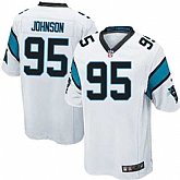 Nike Men & Women & Youth Panthers #95 Charles Johnson White Team Color Game Jersey,baseball caps,new era cap wholesale,wholesale hats